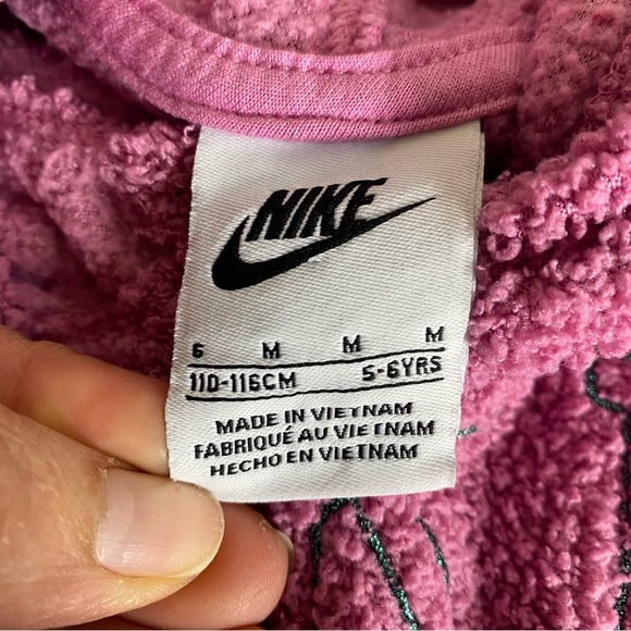 Nike Mauve Fleece Hoodie and Flare Pants Size 6 - Picture 5 of 10